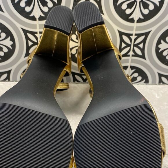 Madden Girl Women's Beella Heeled Sandal Gold 10 NEW - Picture 12 of 12